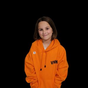 KIDS ORANGE 25 ANIVERSARY HOODIE
